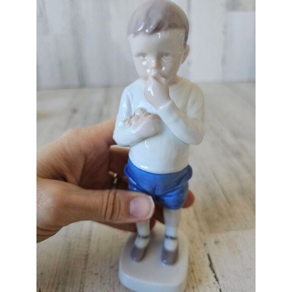B&g 1696 boy apples Bing Denmark vintage figurine statue - Picture 6 of 7
